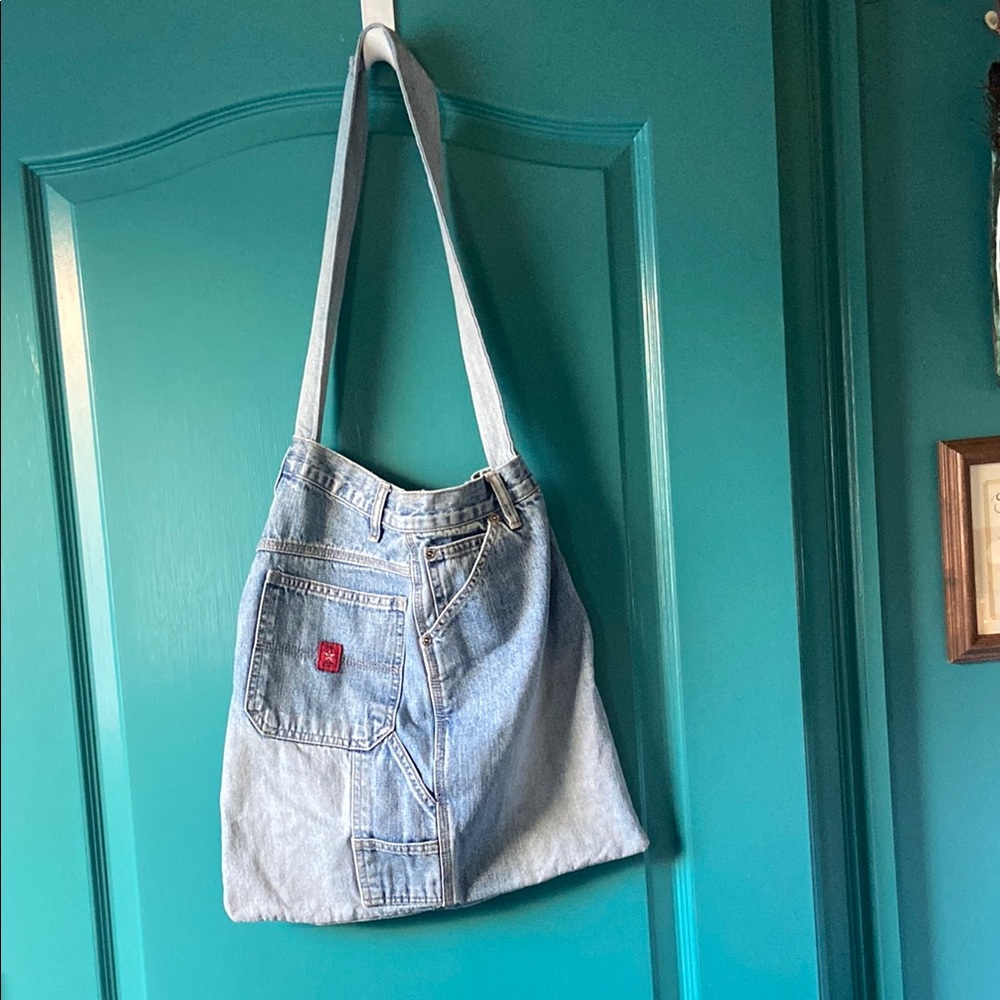 Custom Made Denim shoulder bag